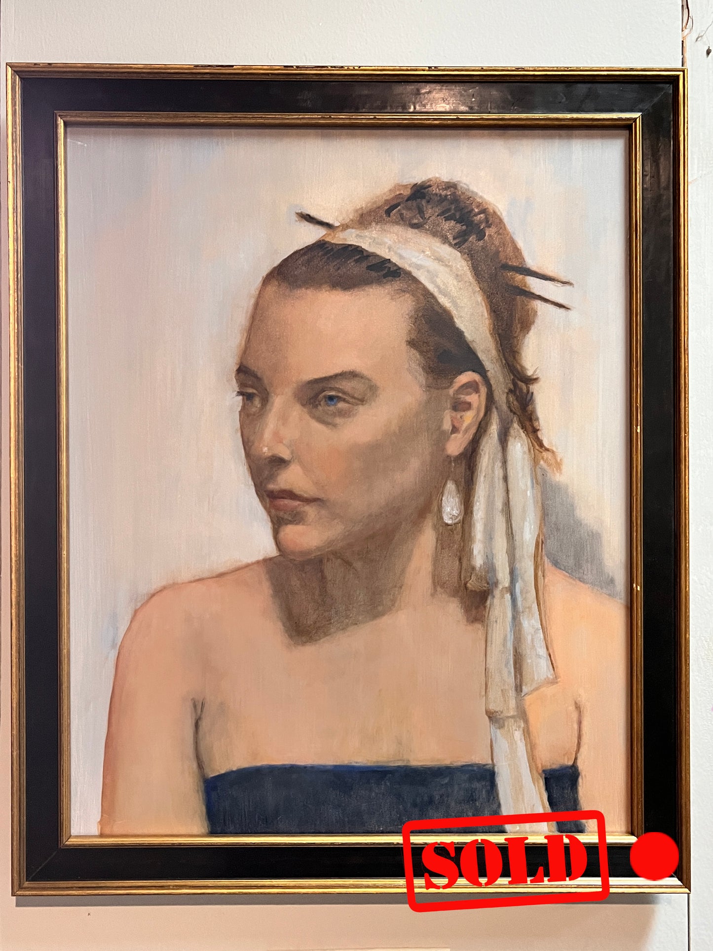 Jade, oil on wood, 16" x 20", SOLD