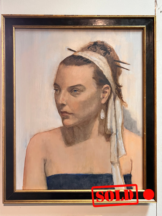 Jade, oil on wood, 16" x 20", SOLD