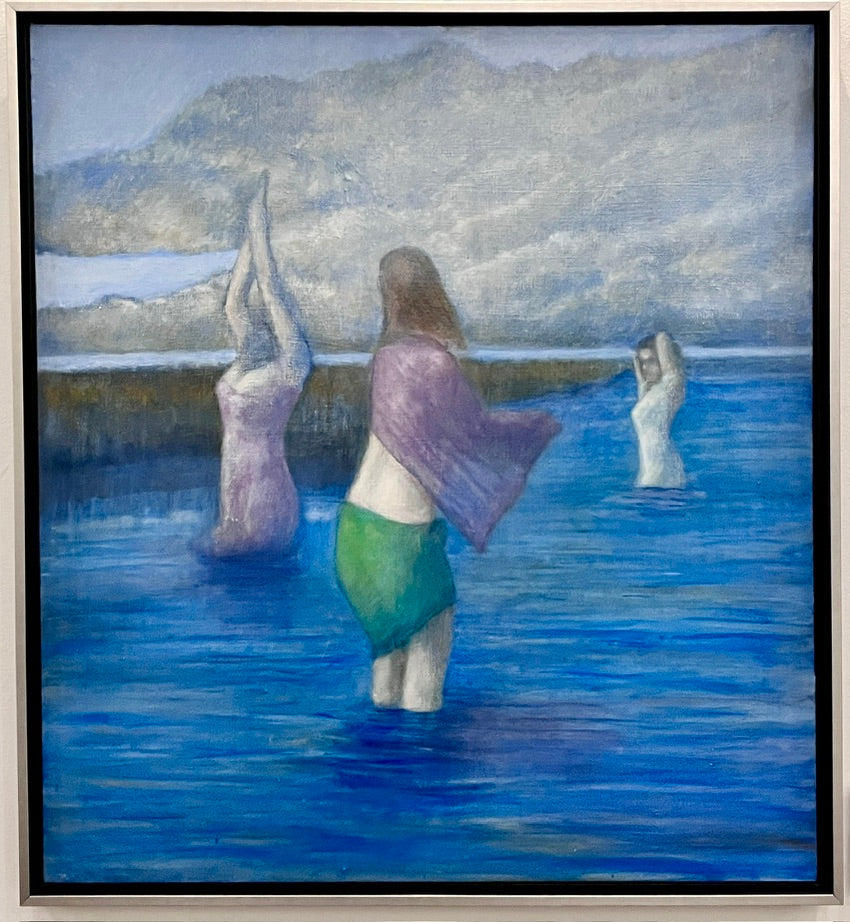 Artistic depiction of Naiads in crystal blue waters